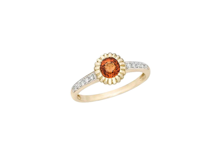 CZ Studded Gemstone Ring